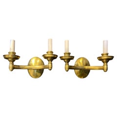 1920's Caldwell Gilt Bronze Sconces 2 Lights