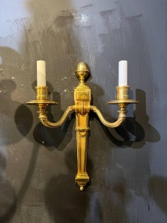 1920's Caldwell Gilt Bronze Sconces