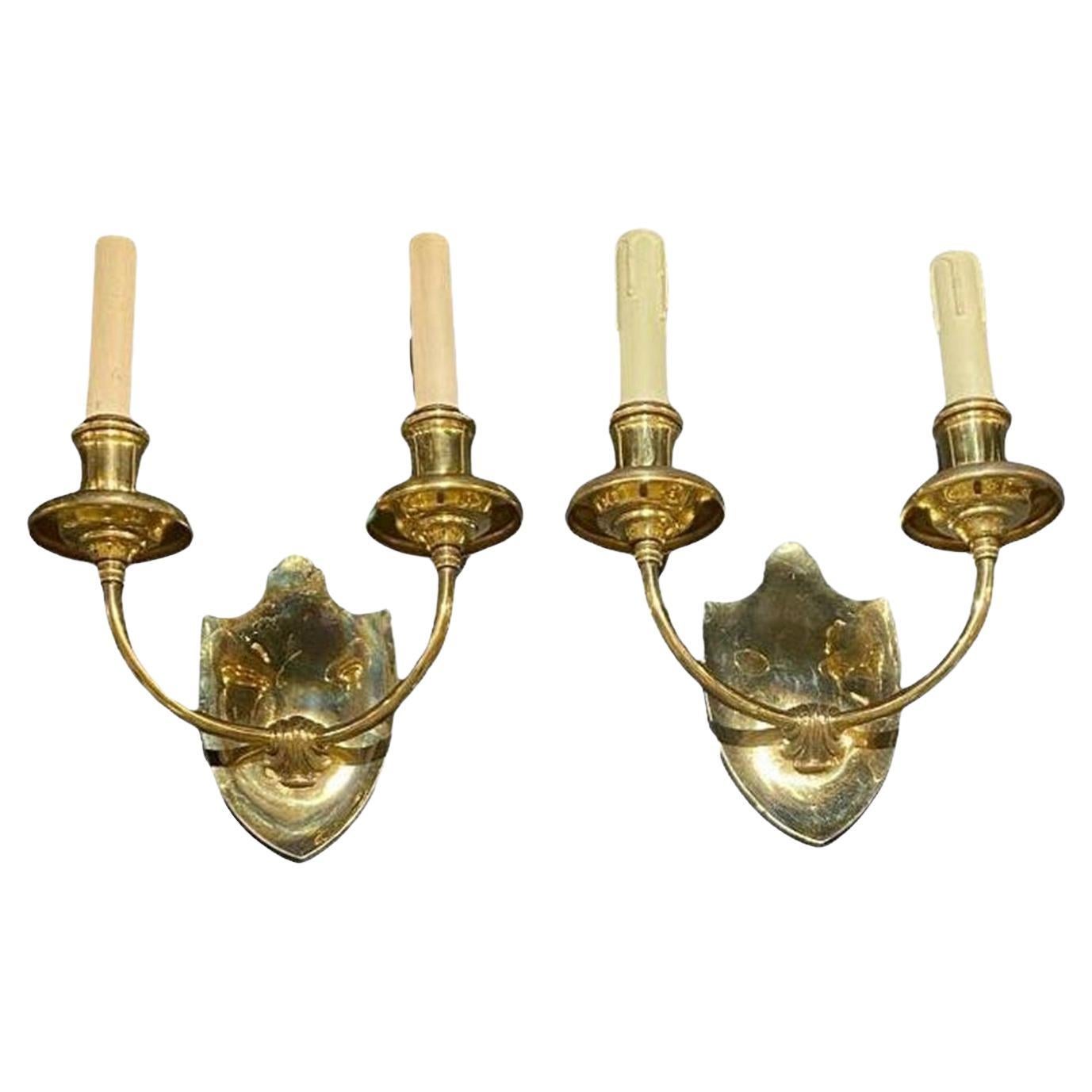 Sconcese in bronzo dorato Caldwell del 1920