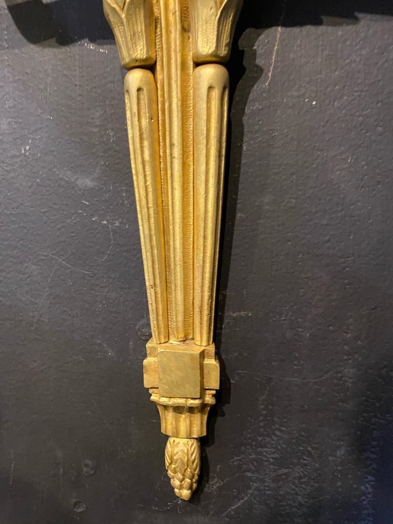 1920's Caldwell Gilt Bronze Sconces with Ribbons In Good Condition For Sale In New York, NY