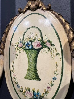 1920er Caldwell Handgemalte Wandleuchter