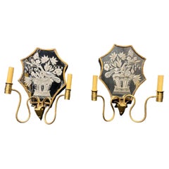 Pair of Caldwell Mirrored Sconces, Circa 1920s