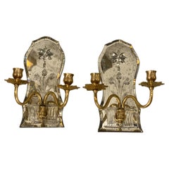 Pair of Caldwell Mirrored Sconces, Circa 1920s