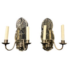 Antique 1920s Caldwell Mirrored Sconces