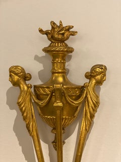 1920s Caldwell Neoclassic Bronze Sconces