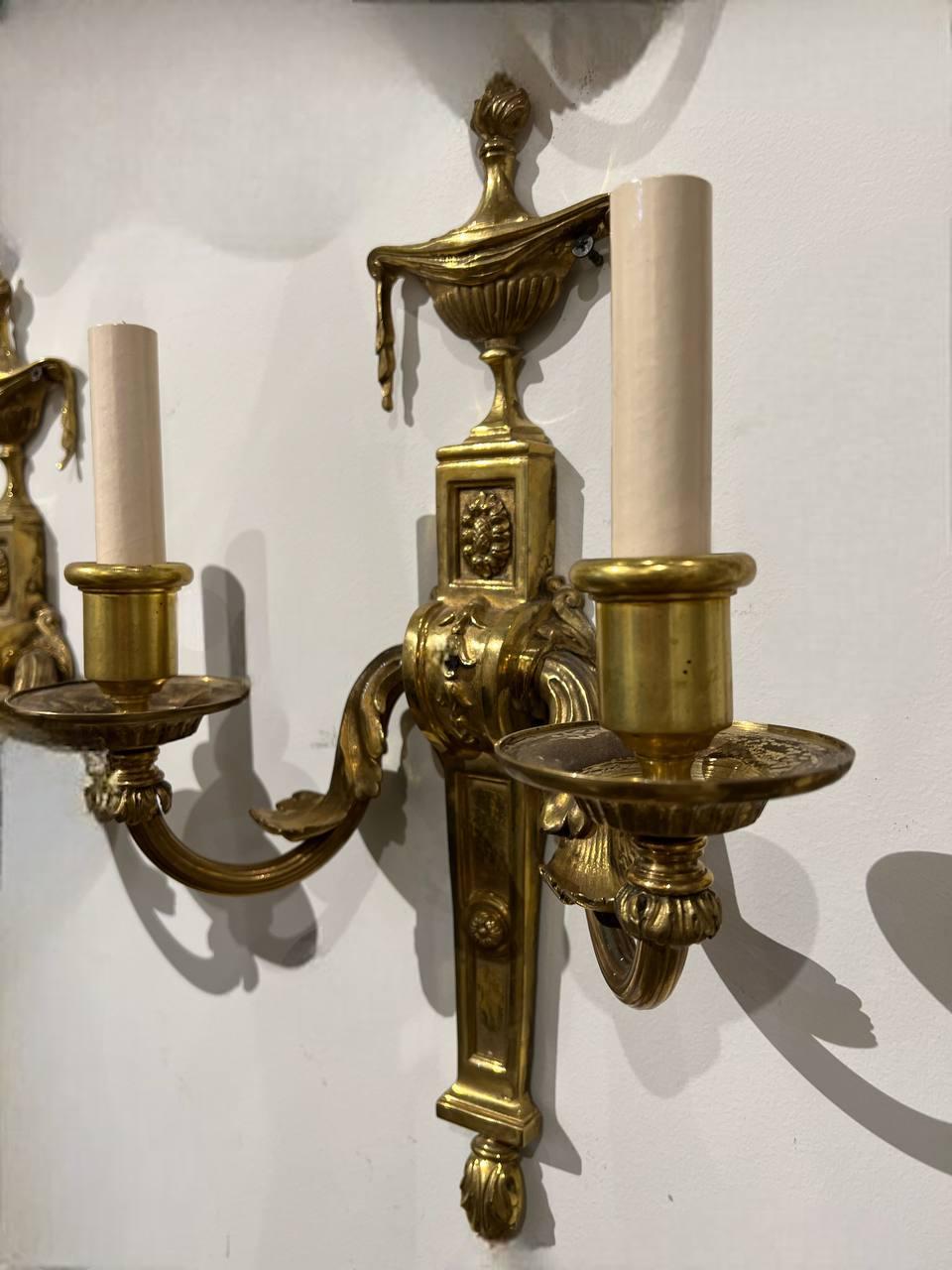 American 1920's Caldwell Neoclassic Sconces For Sale