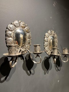 1920s Caldwell Silver Plated Sconces
