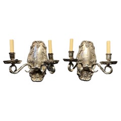 1920’s Caldwell Silver Plated Sconces