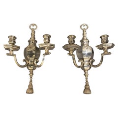 1920s Caldwell Silver Sconces