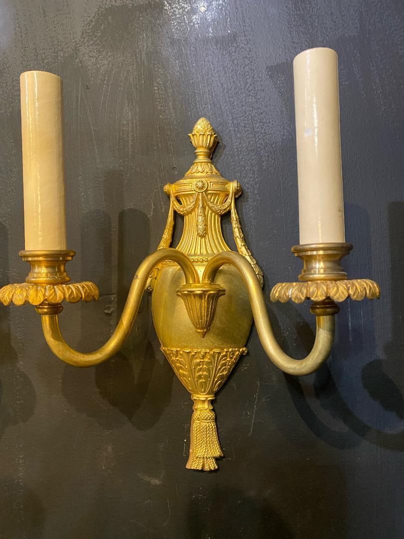 American 1920's Caldwell Small Vase Shape Sconces For Sale