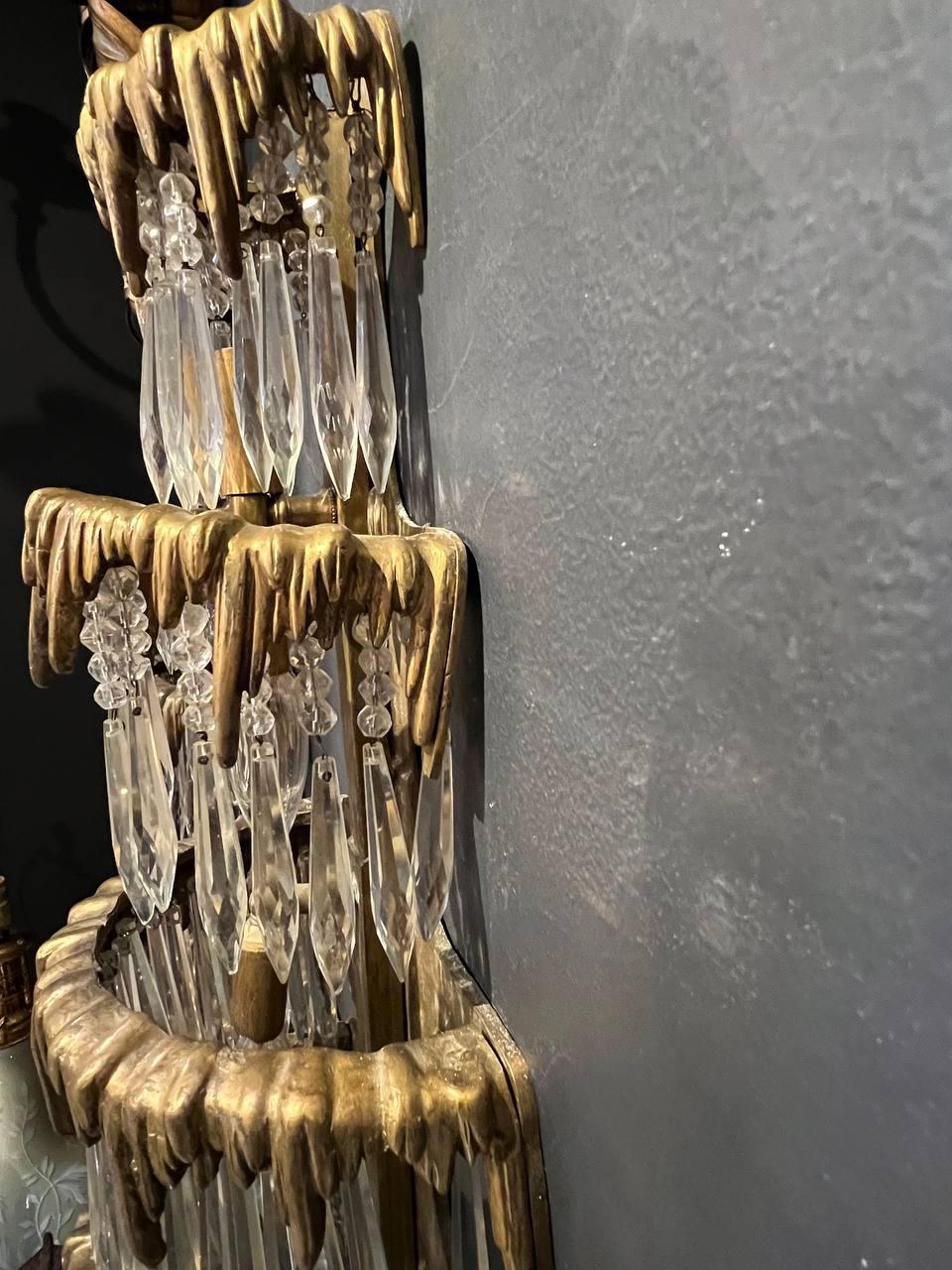 Pair of Caldwell Waterfall Sconces, Circa 1920s In Good Condition In New York, NY