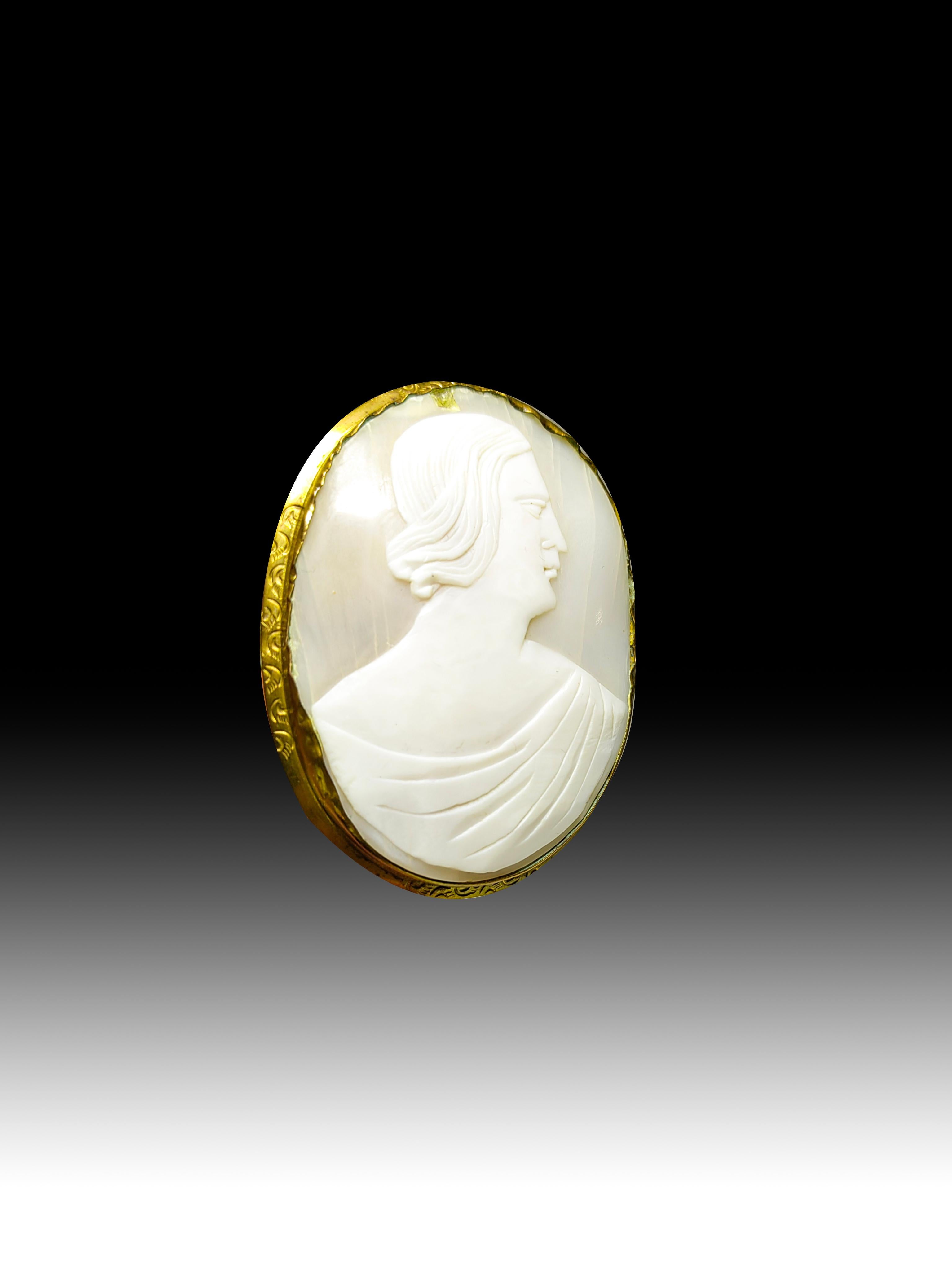 Brass 1920s Cameo For Sale