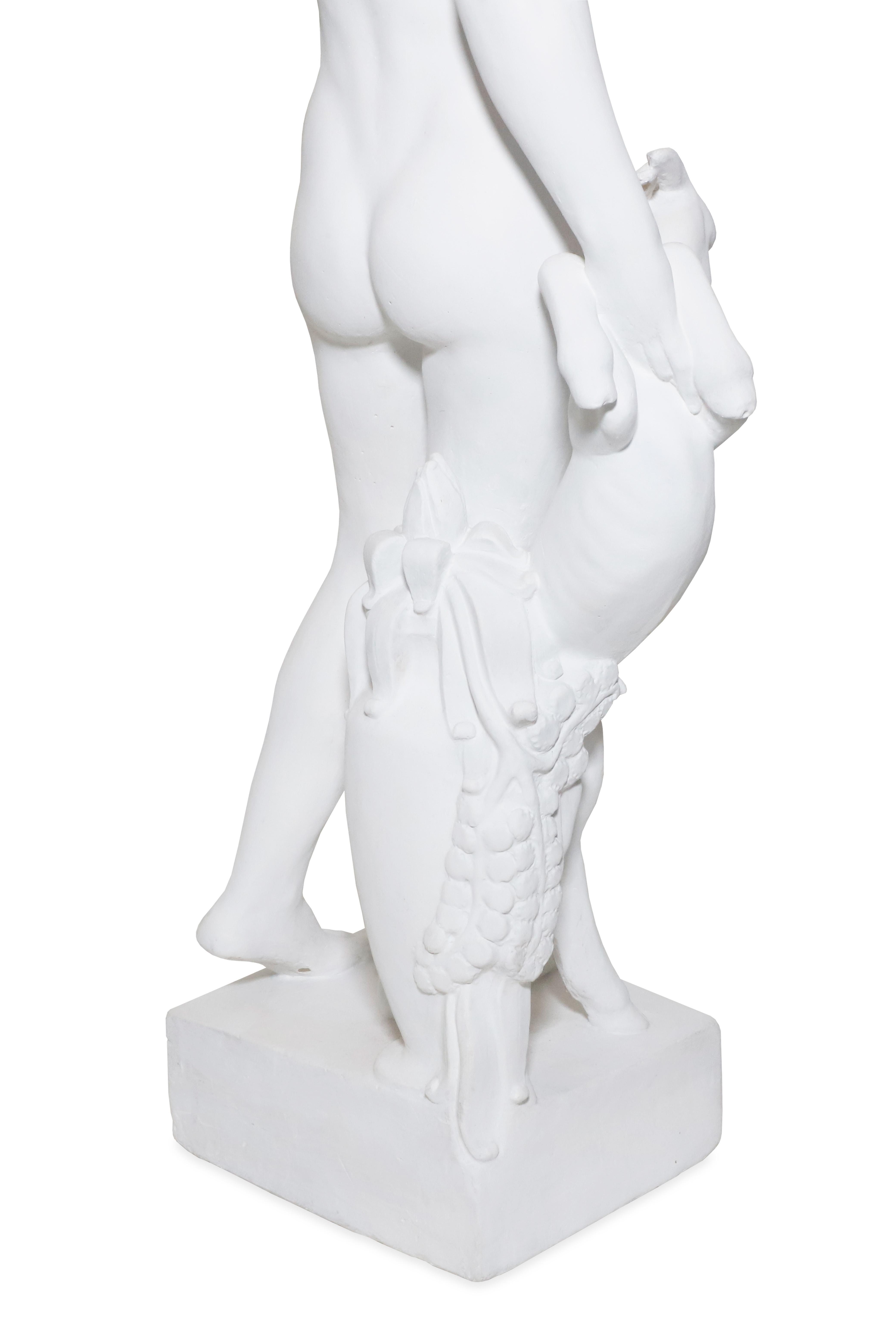 Scandinavian Modern 1920s Carl Milles Plaster Sculpture of a Women
