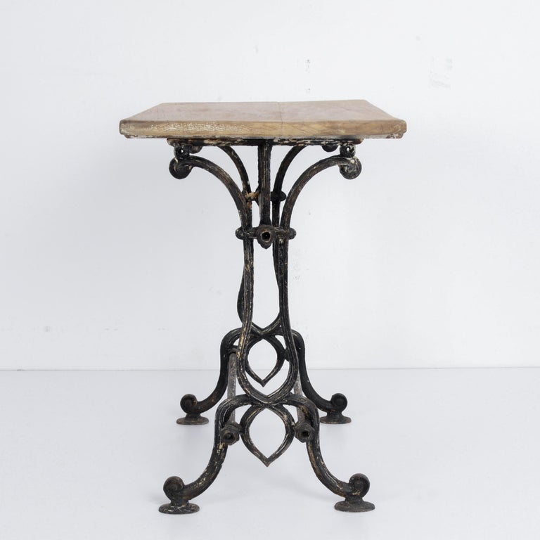 1920s Cast Iron French Bistro Table at 1stDibs