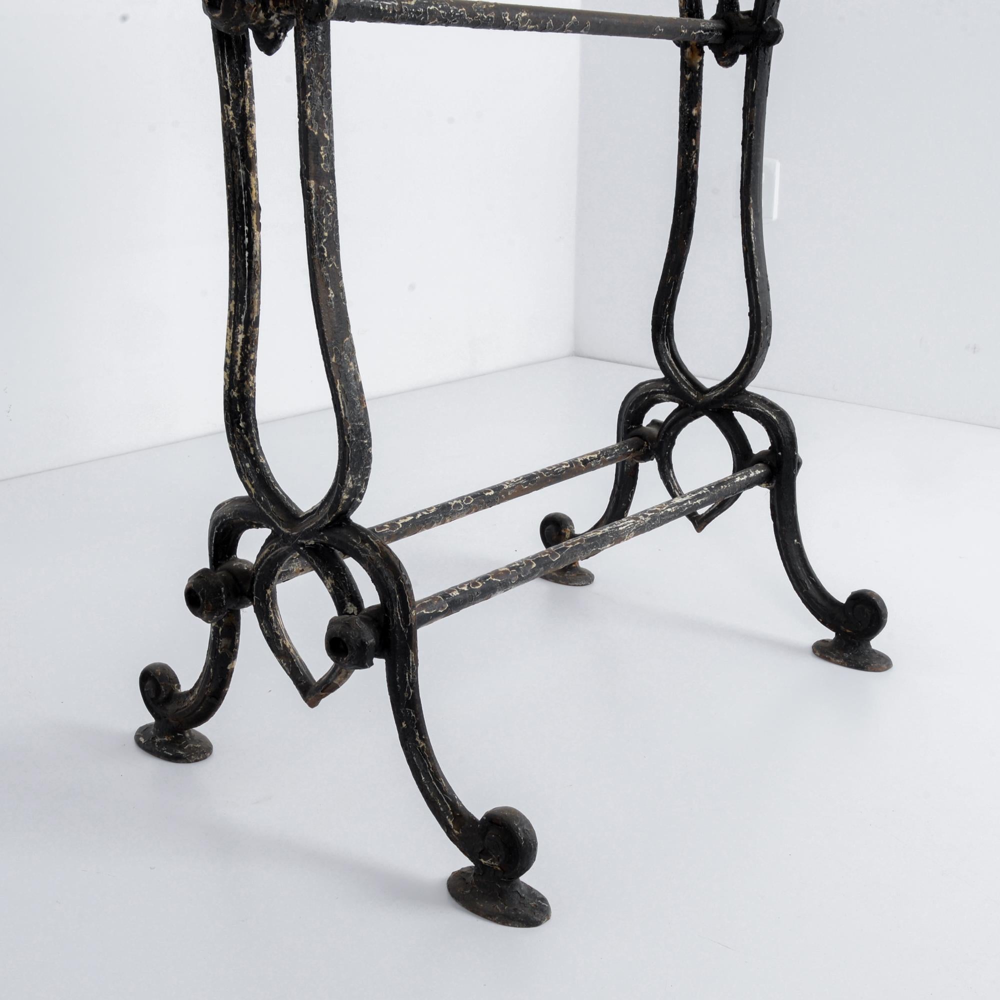 1920s Cast Iron French Bistro Table 4