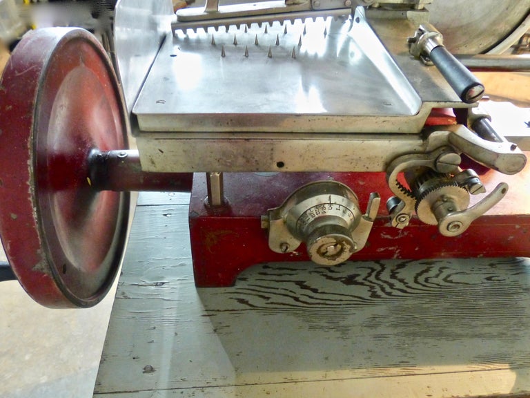 1920s Cast Iron Hand Crank Meat Slicer at 1stDibs cast iron meat