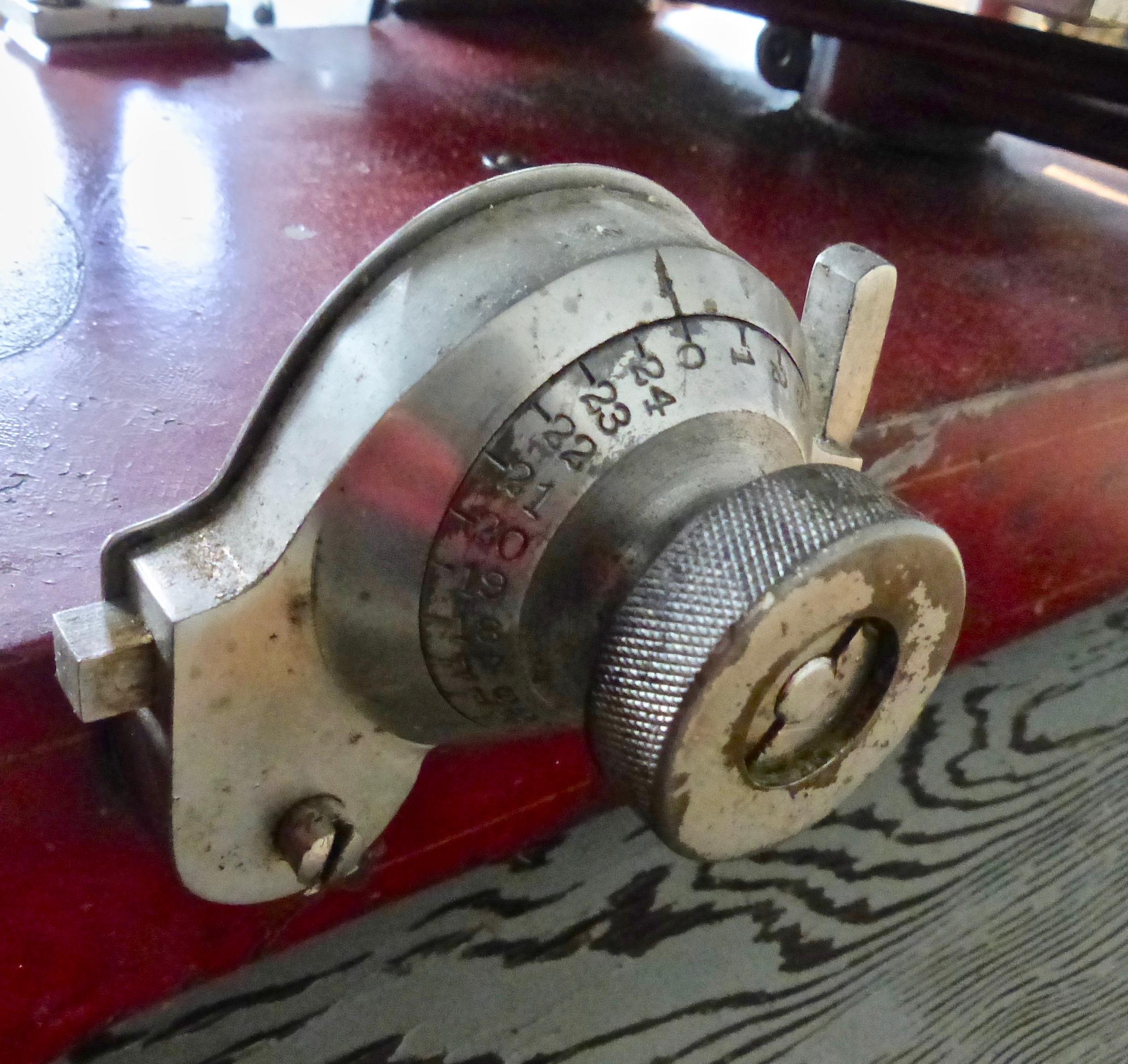 Early 20th Century 1920s Cast Iron Hand Crank Meat Slicer