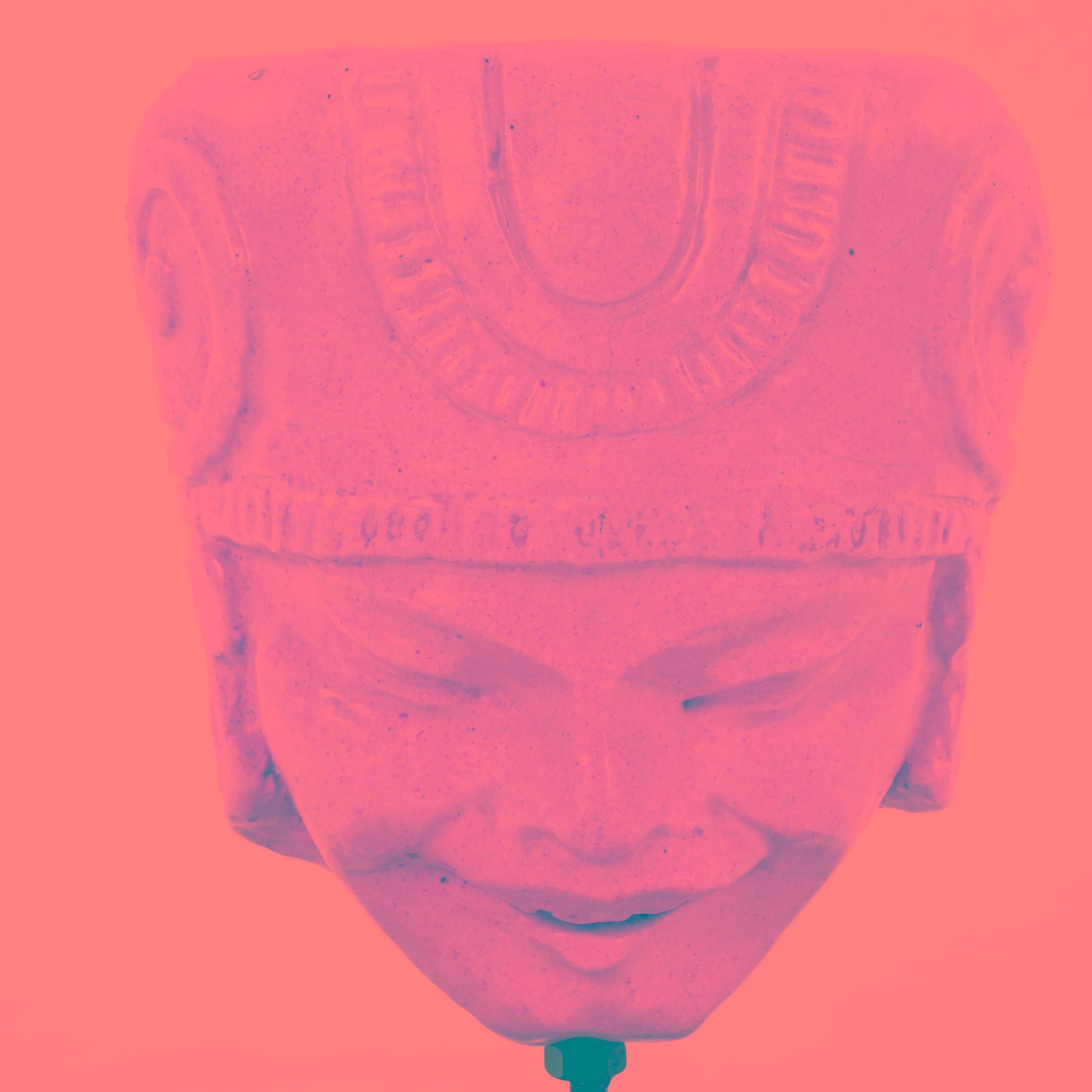 1920er Jahre gegossen Maya mnnliches Gesicht Figur (20. Jahrhundert) im Angebot