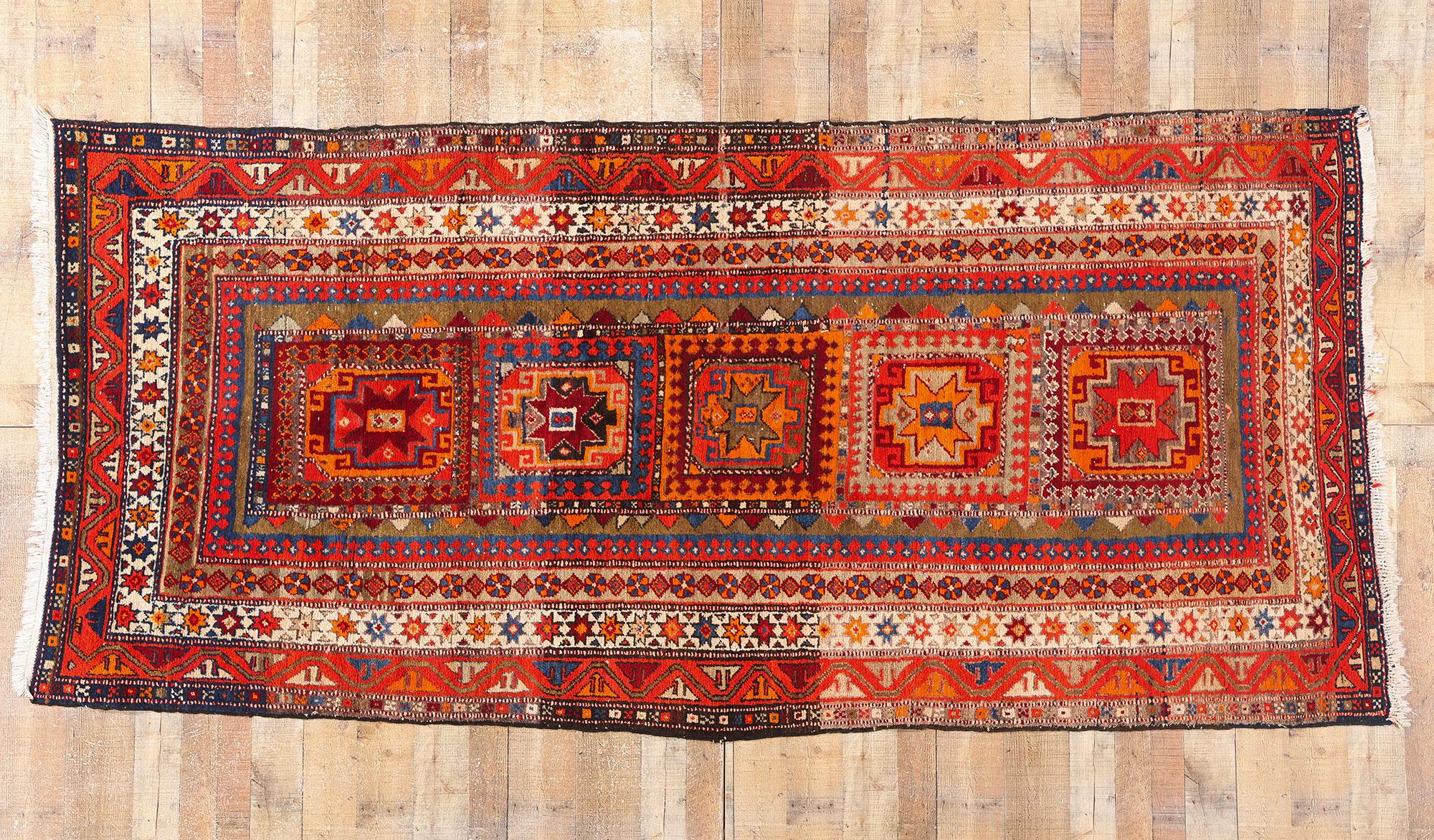 Alfombra tribal kazaka de 1920 en venta 1