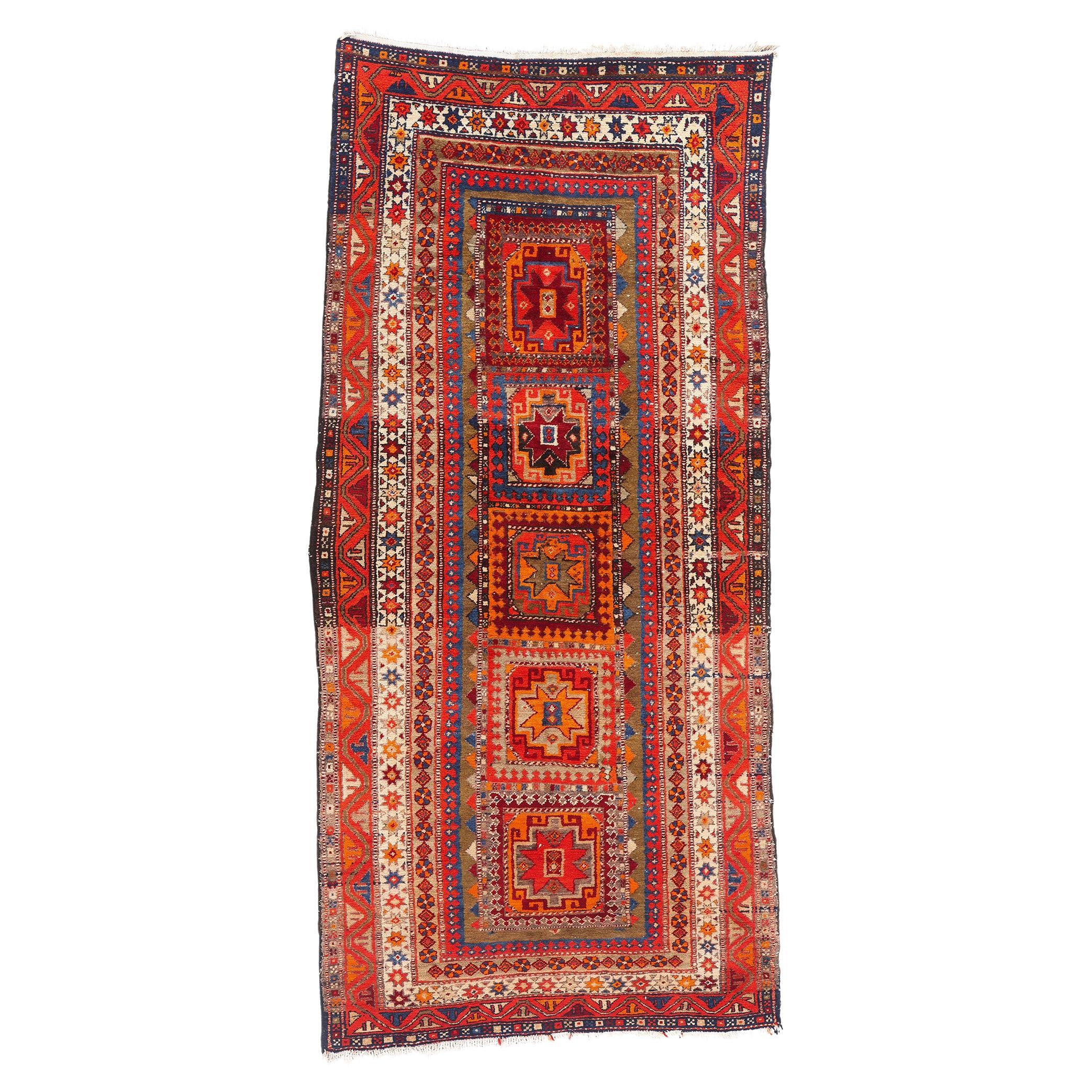 1920's Caucasian Kazak Tribal Carpet