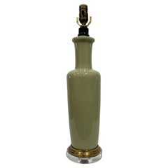 1920's Celadon Porzellan Tischlampe