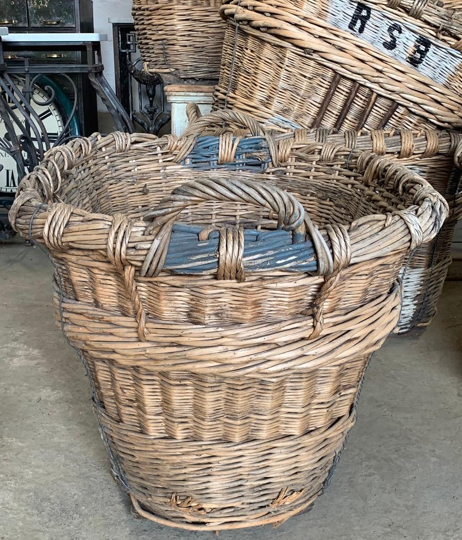 French 1920's  Champagne Harvest Baskets