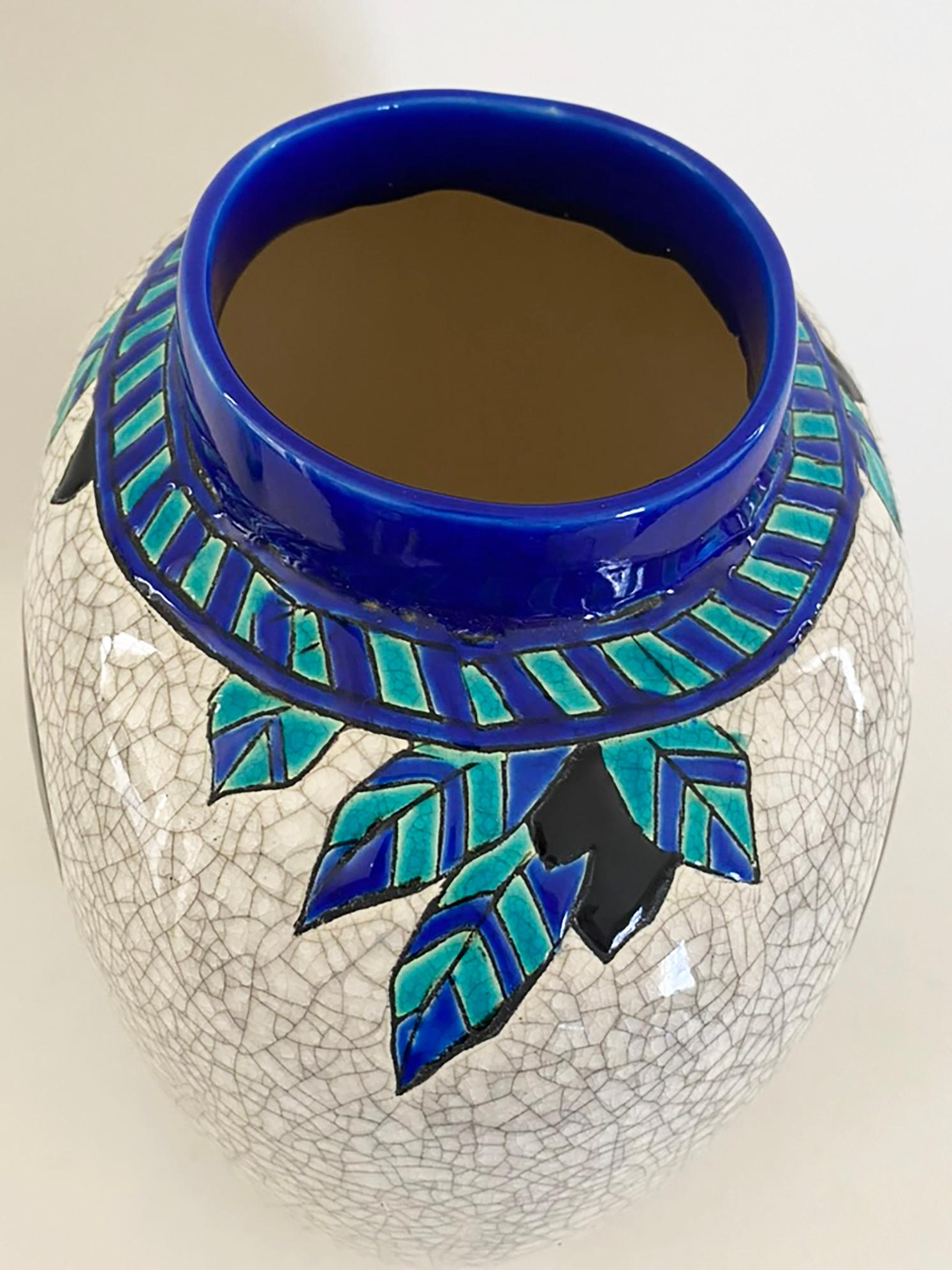 1920s Charles Catteau (1880-1966) for Keramis Deer Vase For Sale 5
