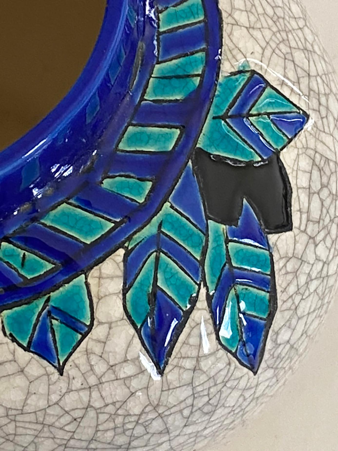 1920s Charles Catteau (1880-1966) for Keramis Deer Vase For Sale 9