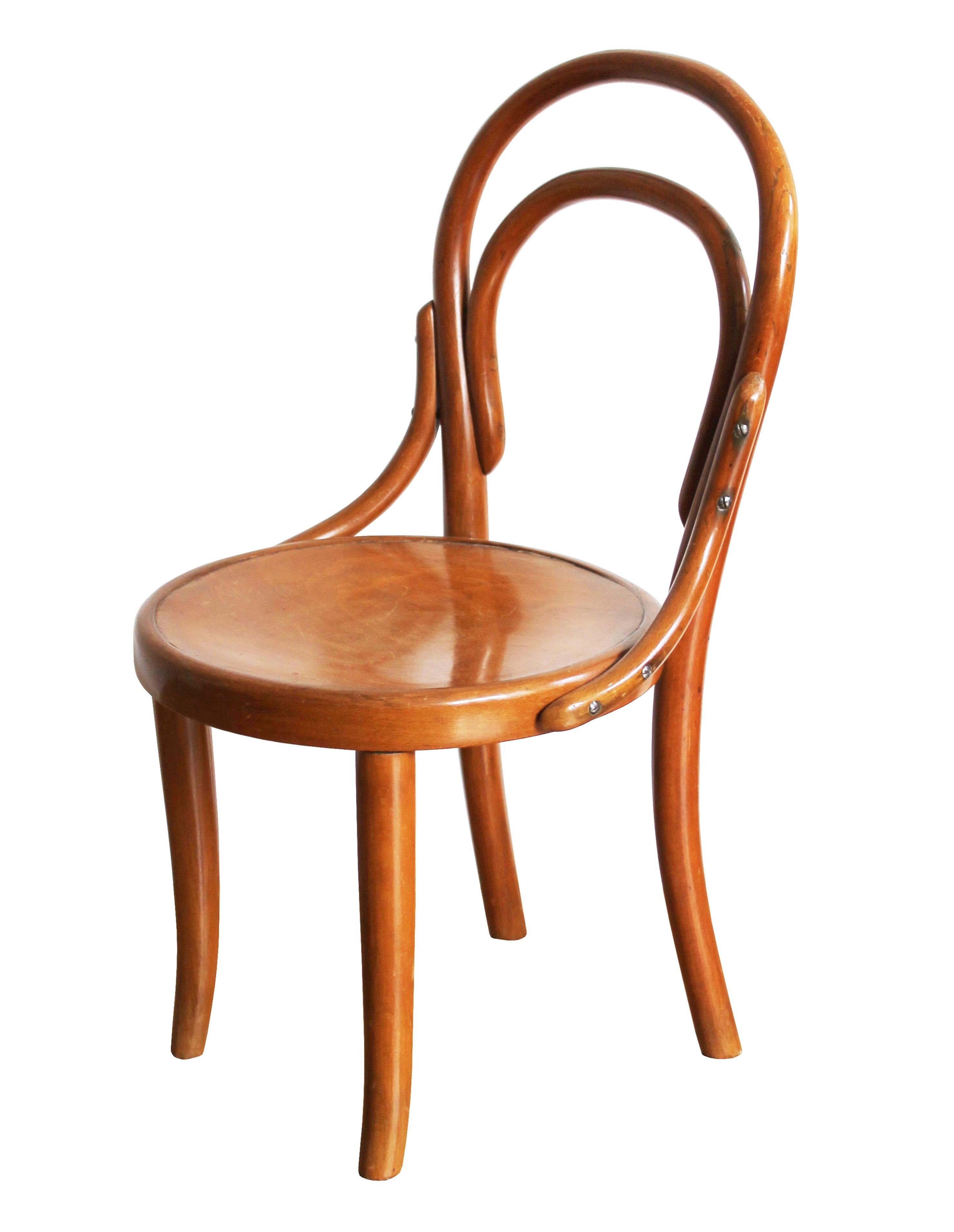 Lacquered 1920's Children Chair Model No.1 by Gebrüder Thonet For Sale