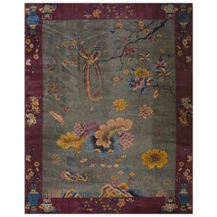 1920s Chinese Art  Carpet ( 9
 x 11
 7" - 275 x 353 cm )