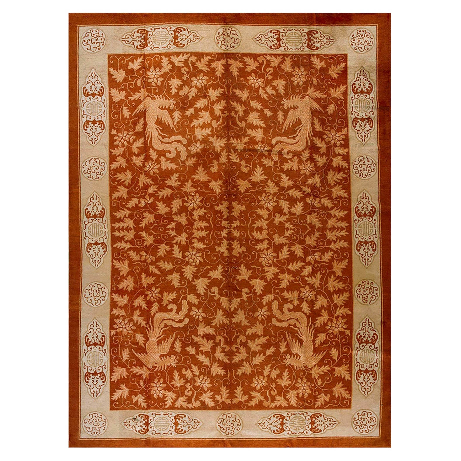 Tapis chinois Art Déco des années 1920 ( 10' x 14'2'' - 305 x 412 )