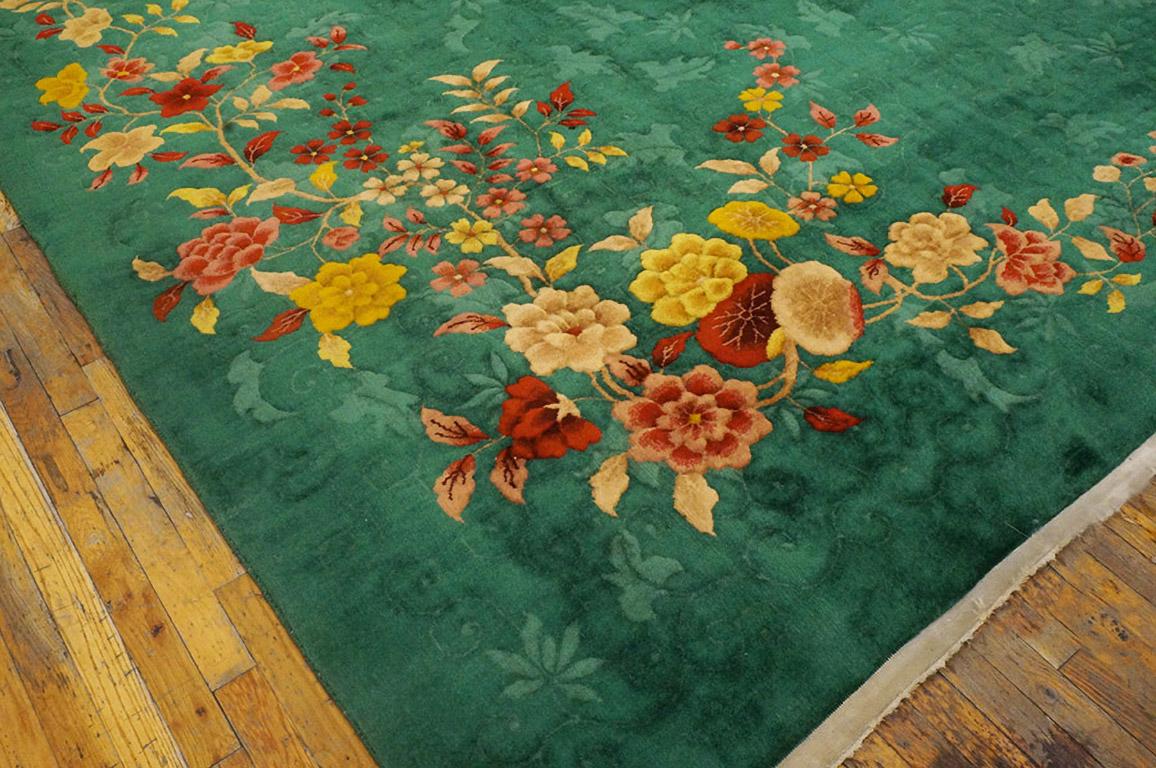 Hand-Knotted 1930s Chinese Art Deco Carpet ( 10' x 16' - 305 x 490 cm ) For Sale