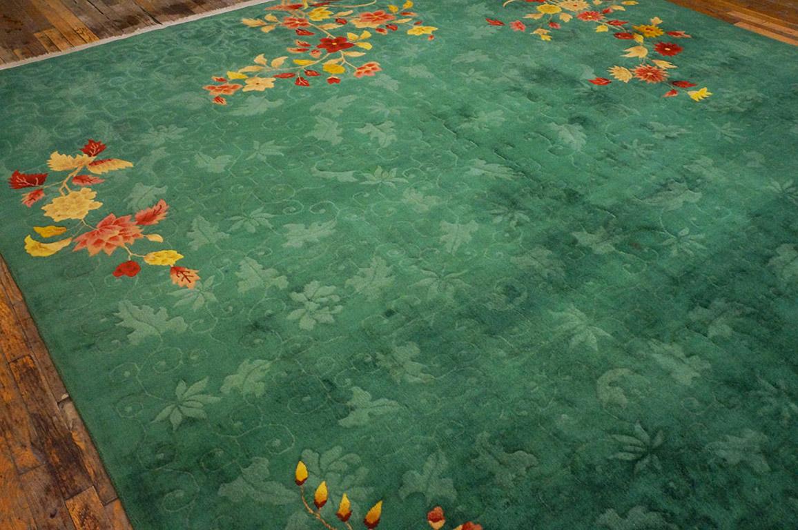 1930s Chinese Art Deco Carpet ( 10' x 16' - 305 x 490 cm ) In Good Condition For Sale In New York, NY