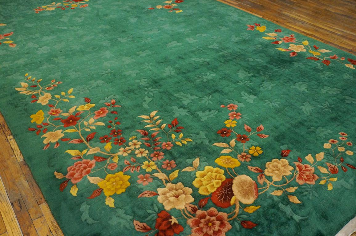 Mid-20th Century 1930s Chinese Art Deco Carpet ( 10' x 16' - 305 x 490 cm ) For Sale
