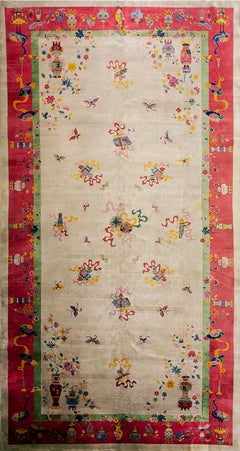 1920er Jahre Chinesischer Art Deco Teppich ( 10' x 19'4" - 305 x 589 )