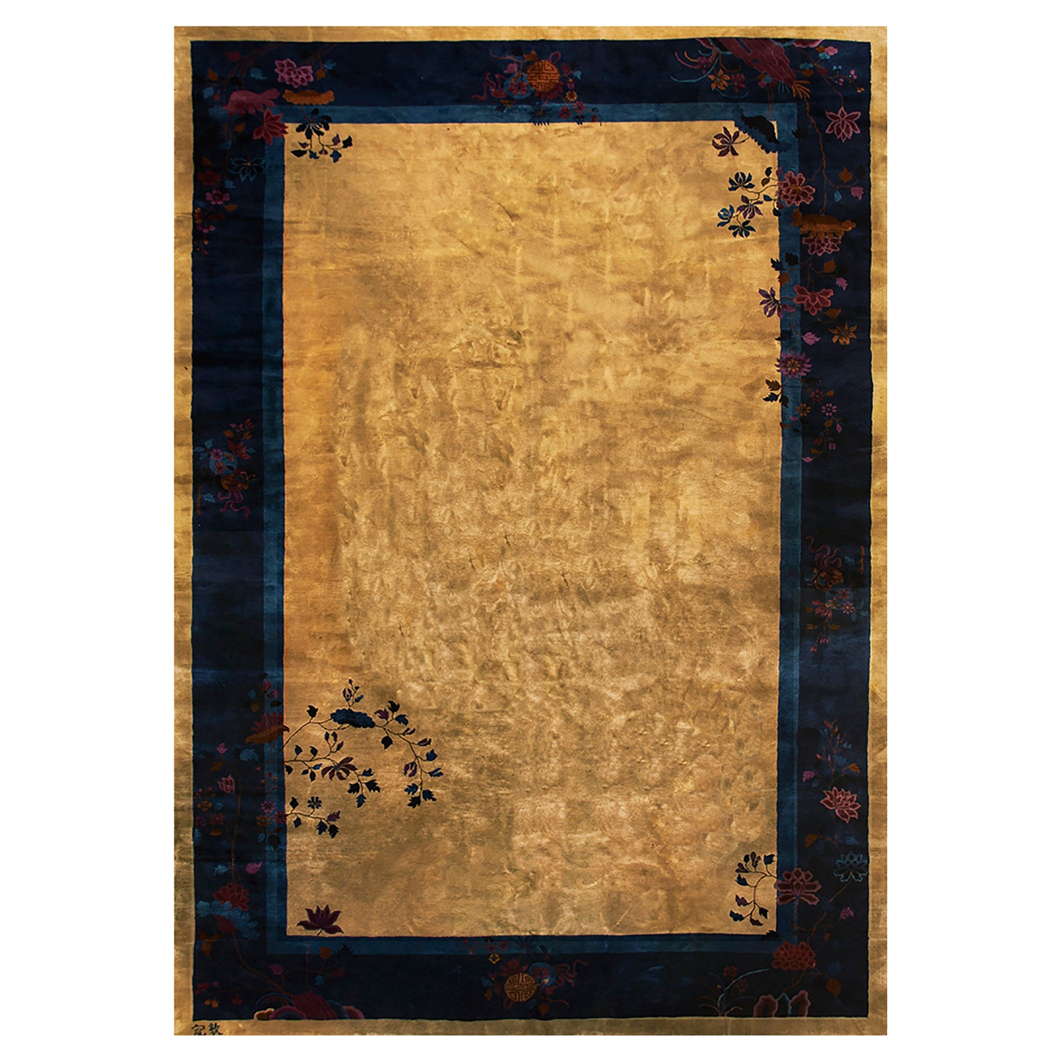 Tapis Art Déco chinois des années 1920 (34 x 495 cm)