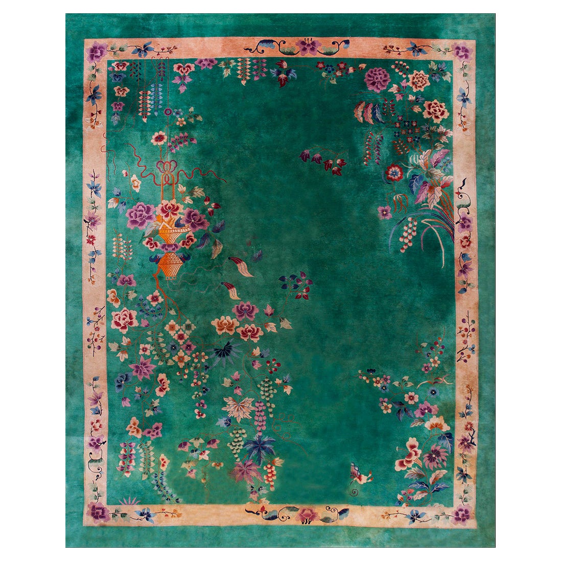 Tappeto Art Deco cinese degli anni '20 11' 10 "x 15'