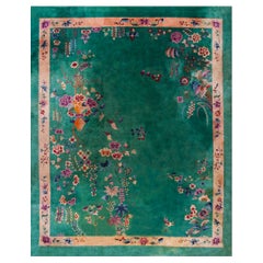 Tapis Art Déco chinois des années 1920 11' 10"x 15'