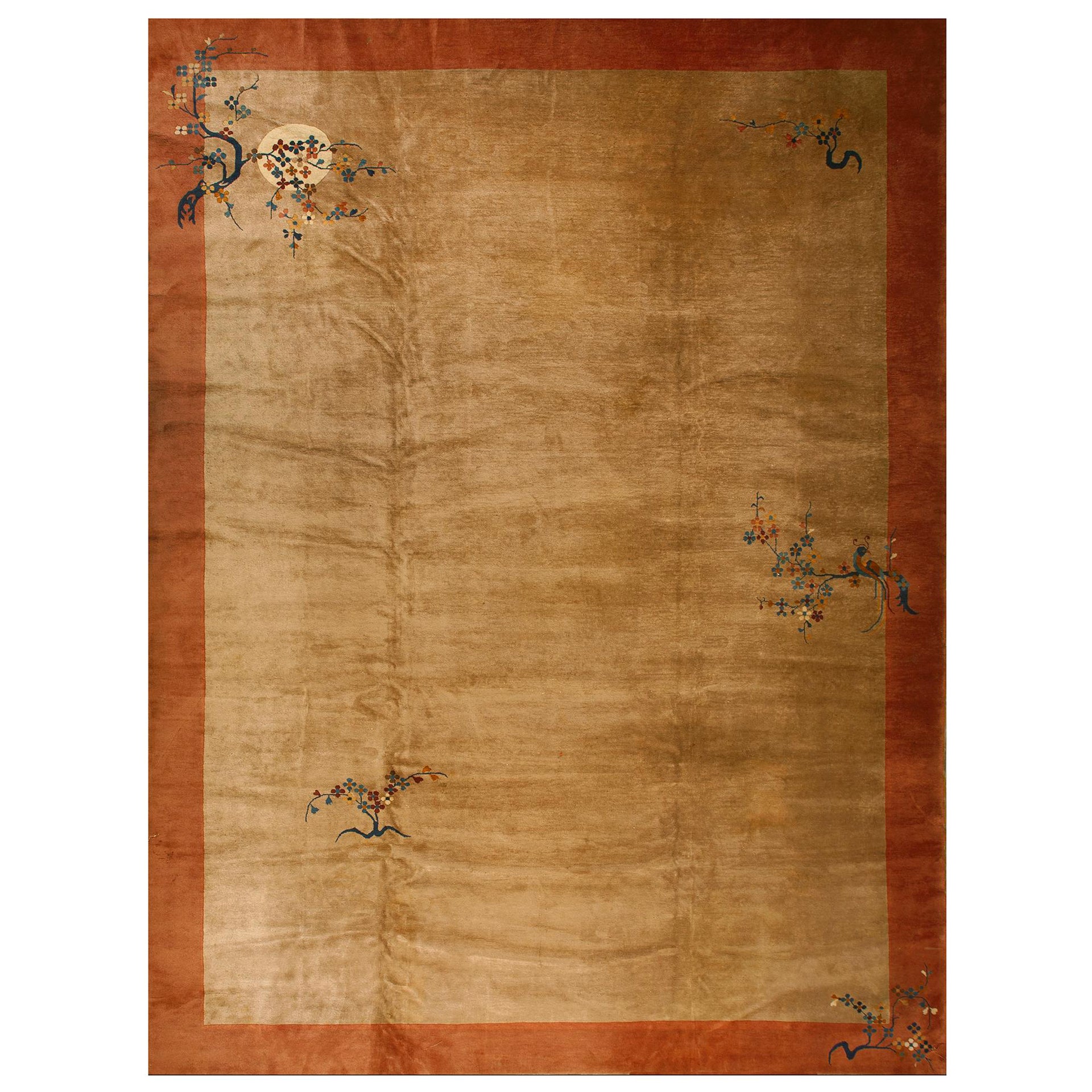 Tapis Art Déco chinois des années 1920 ( 11' 4'' x 15' 4'' - 345 x 467 cm)