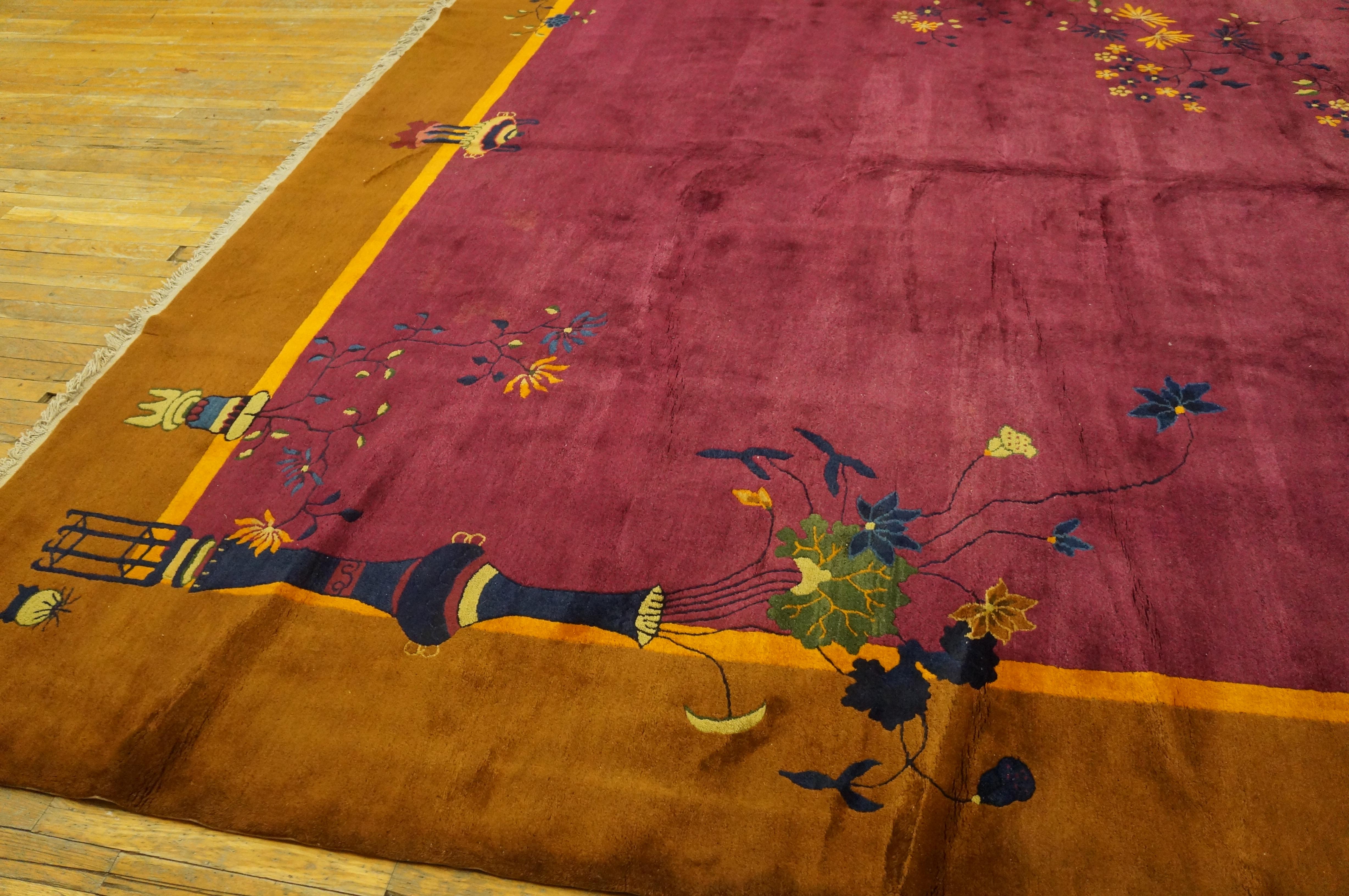 1920s Chinese Art Deco Carpet ( 11' x 16'6