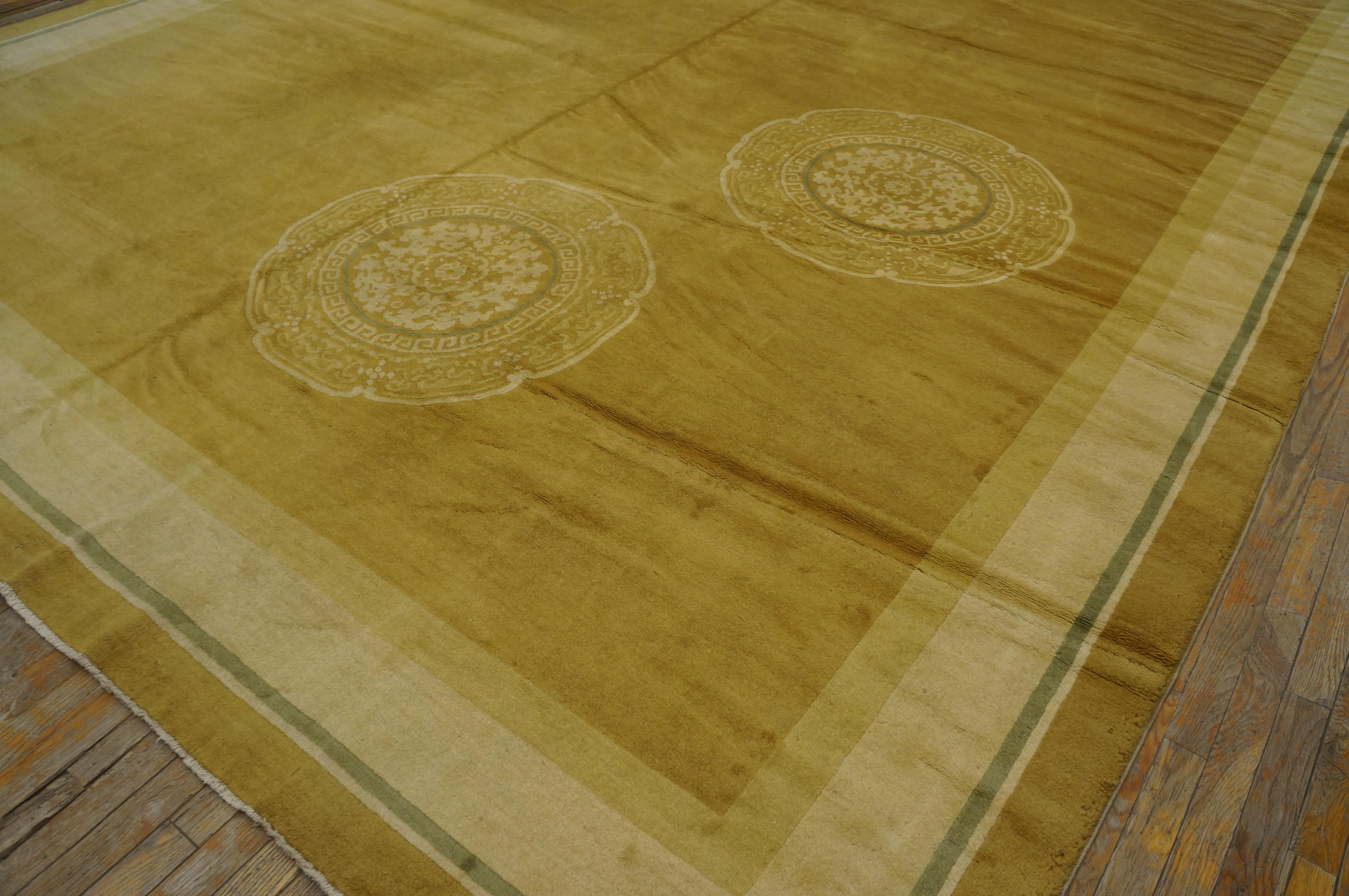 Tapis chinois Art Déco des années 1920 ( 11'4