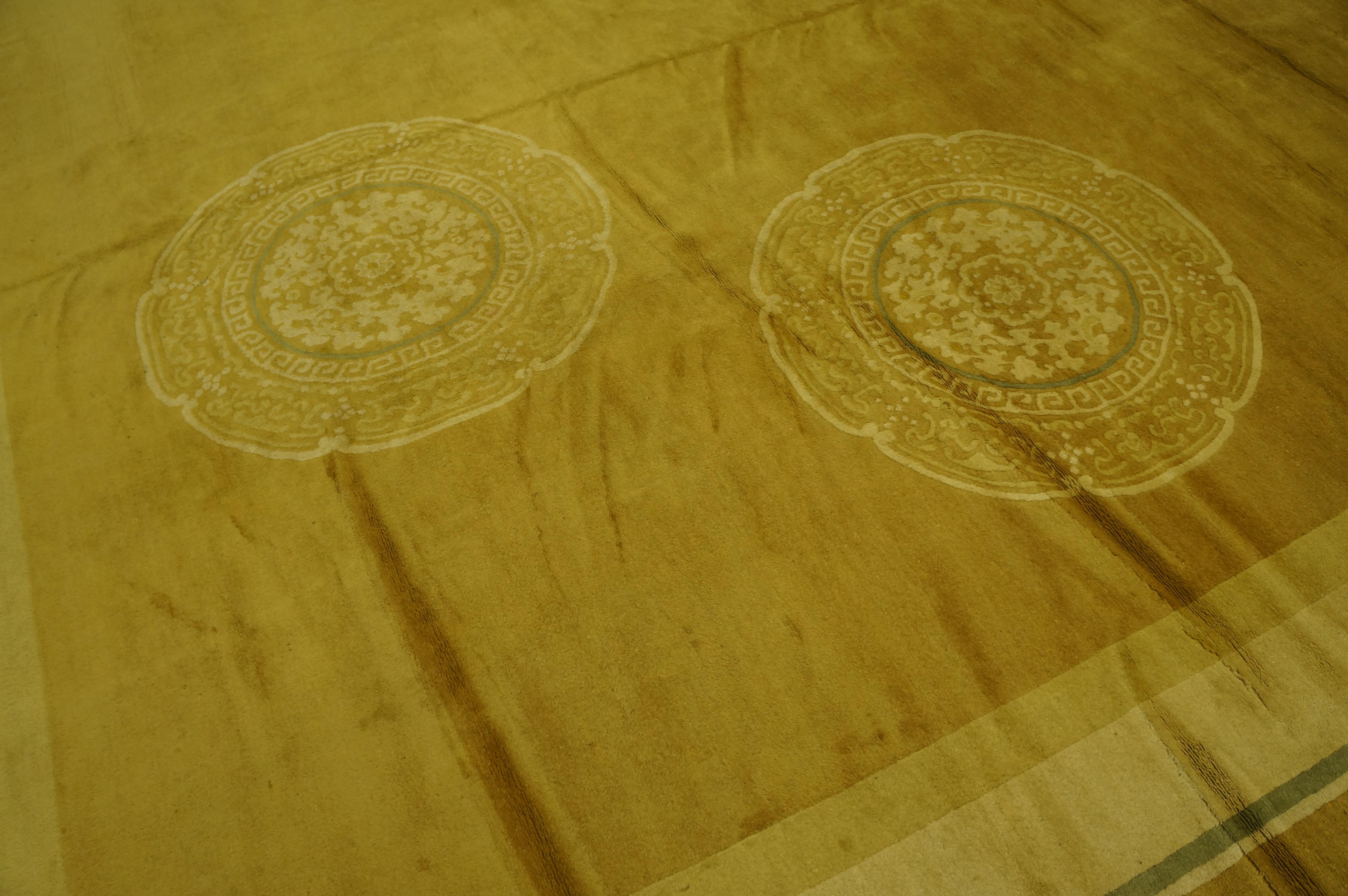 Tapis chinois Art Déco des années 1920 ( 11'4