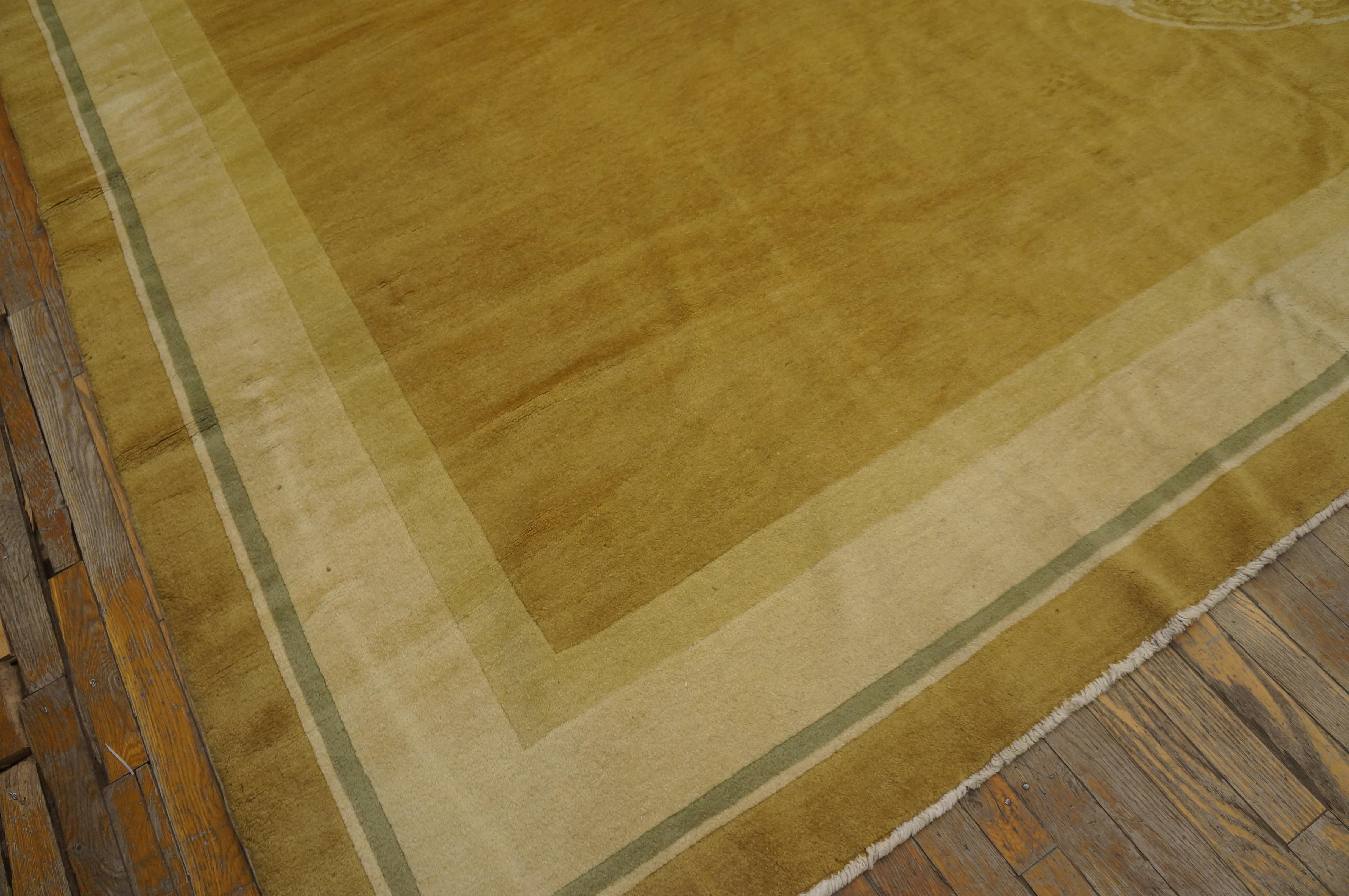 Tapis chinois Art Déco des années 1920 ( 11'4