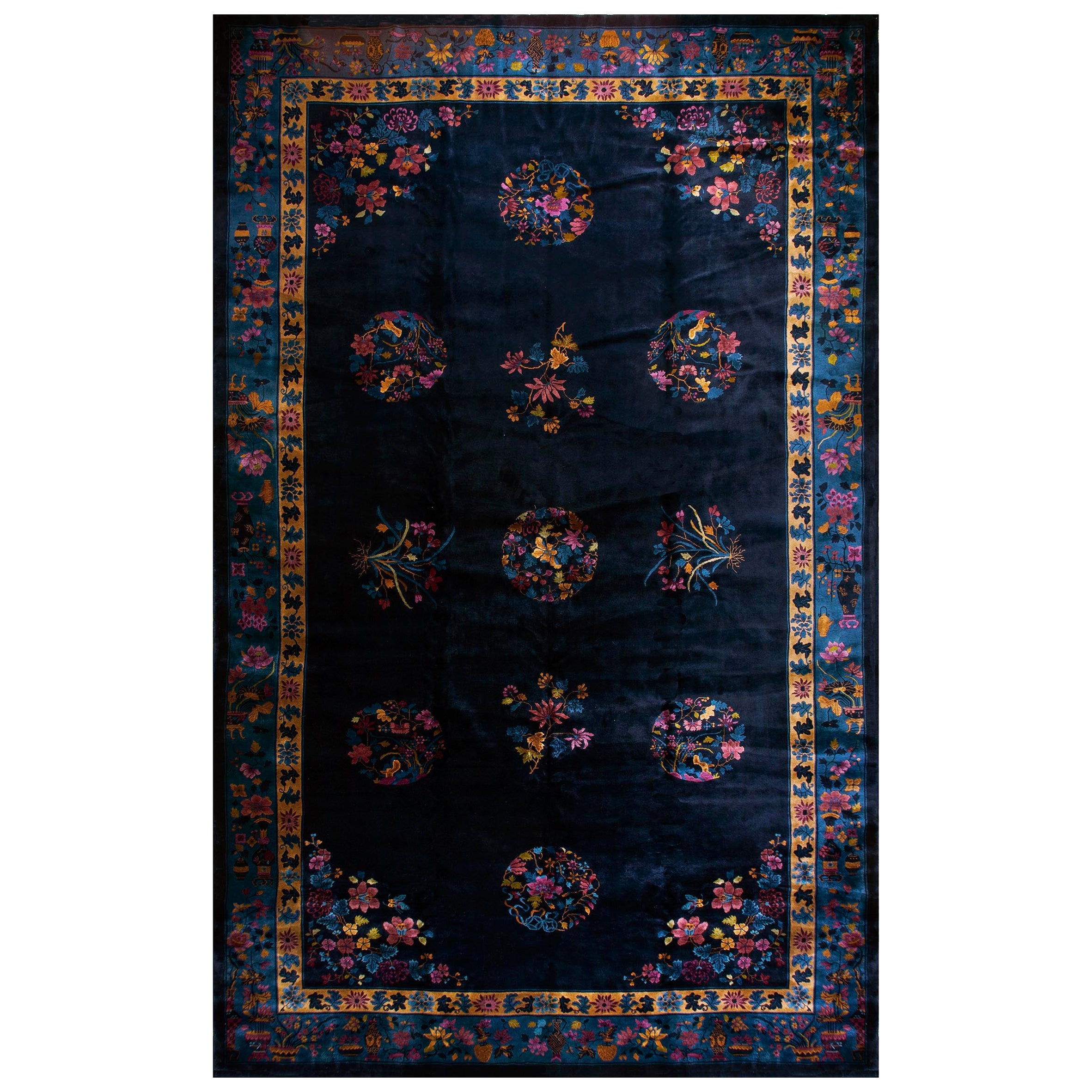 Tapis Art déco chinois des années 1920 (  12'5" x 20'3" - 380 x 618 )