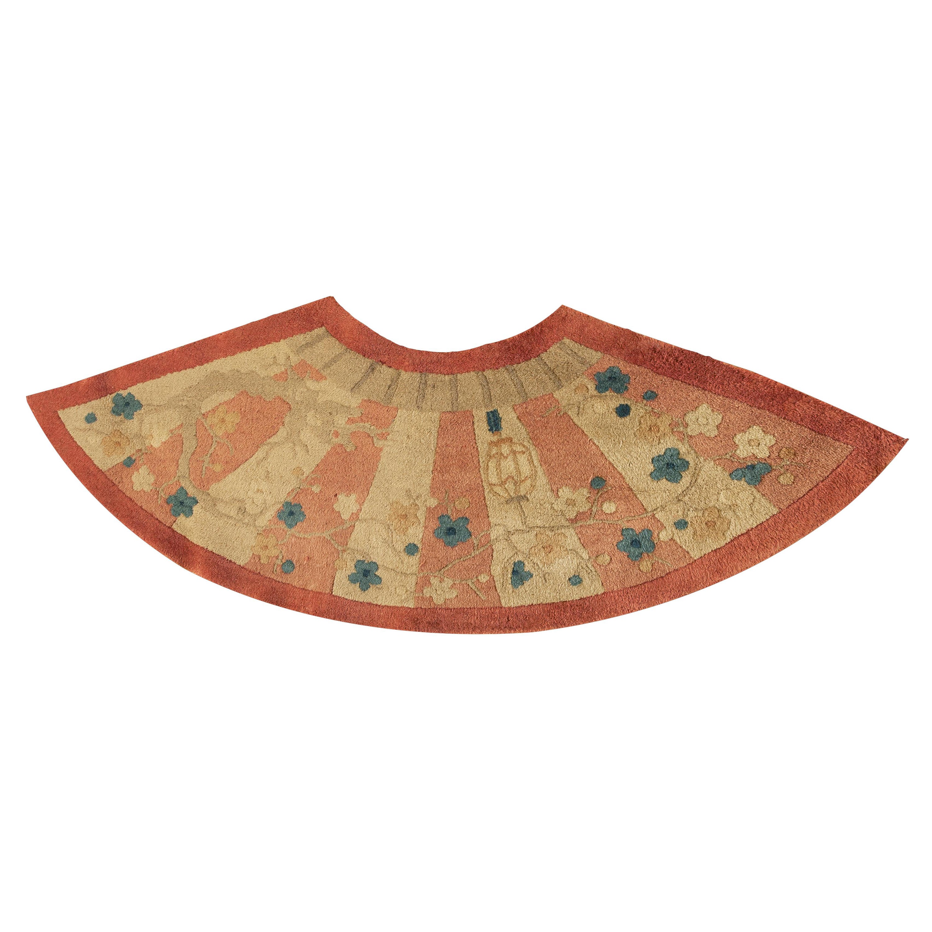 1920s Chinese Art Deco Carpet ( 1'6" x 3'10" - 46 x 116 cm ) For Sale