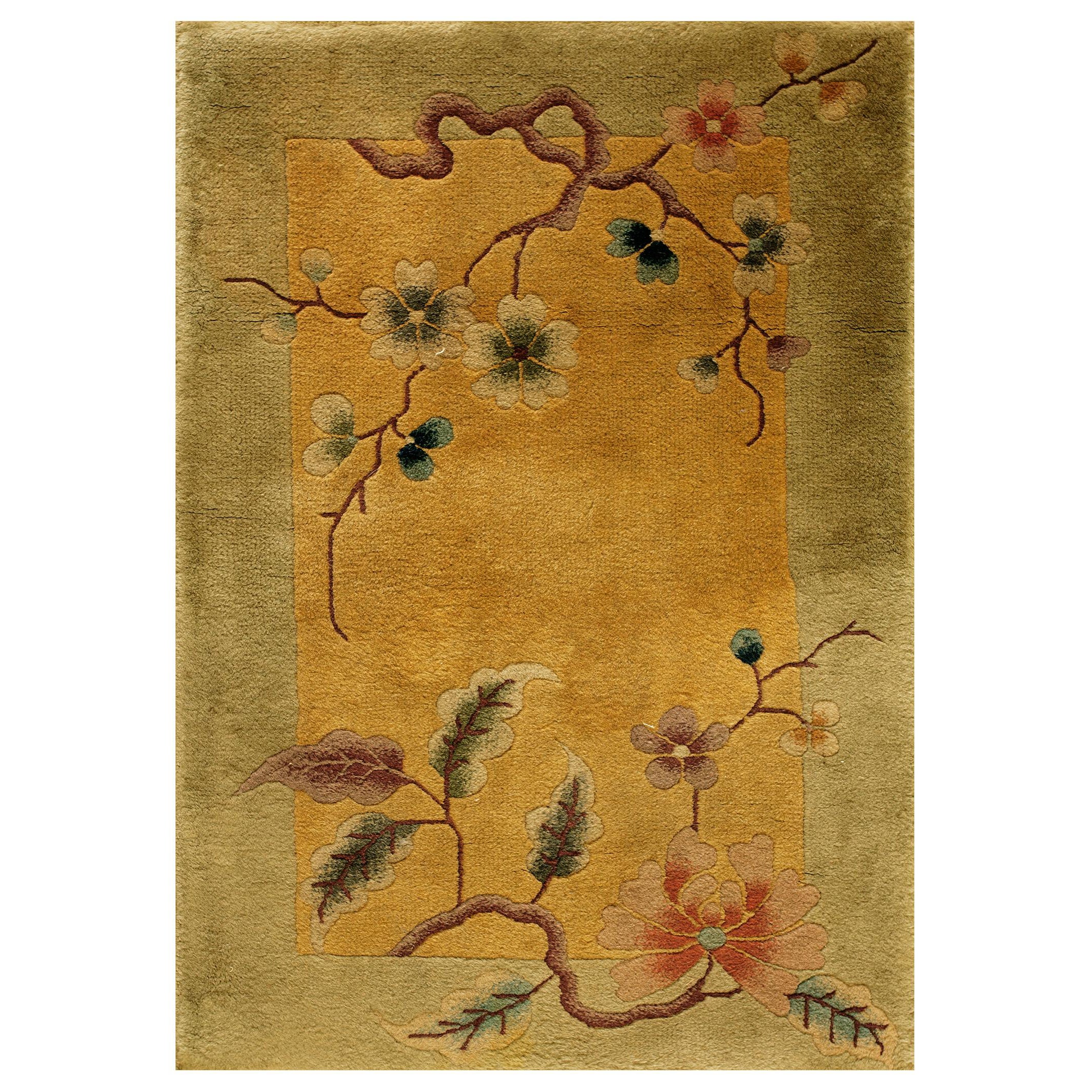 Tappeto Art Deco cinese anni '20 ( 2' x 3' - 60 x 90 )