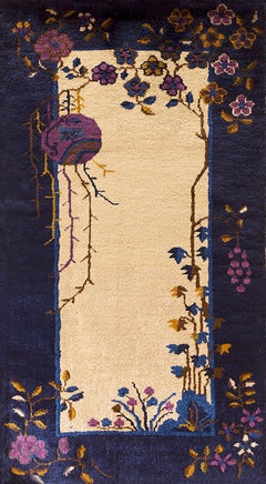 Tappeto Art Deco cinese degli anni '20 ( 2' x 3'10" - 61 x 117 )