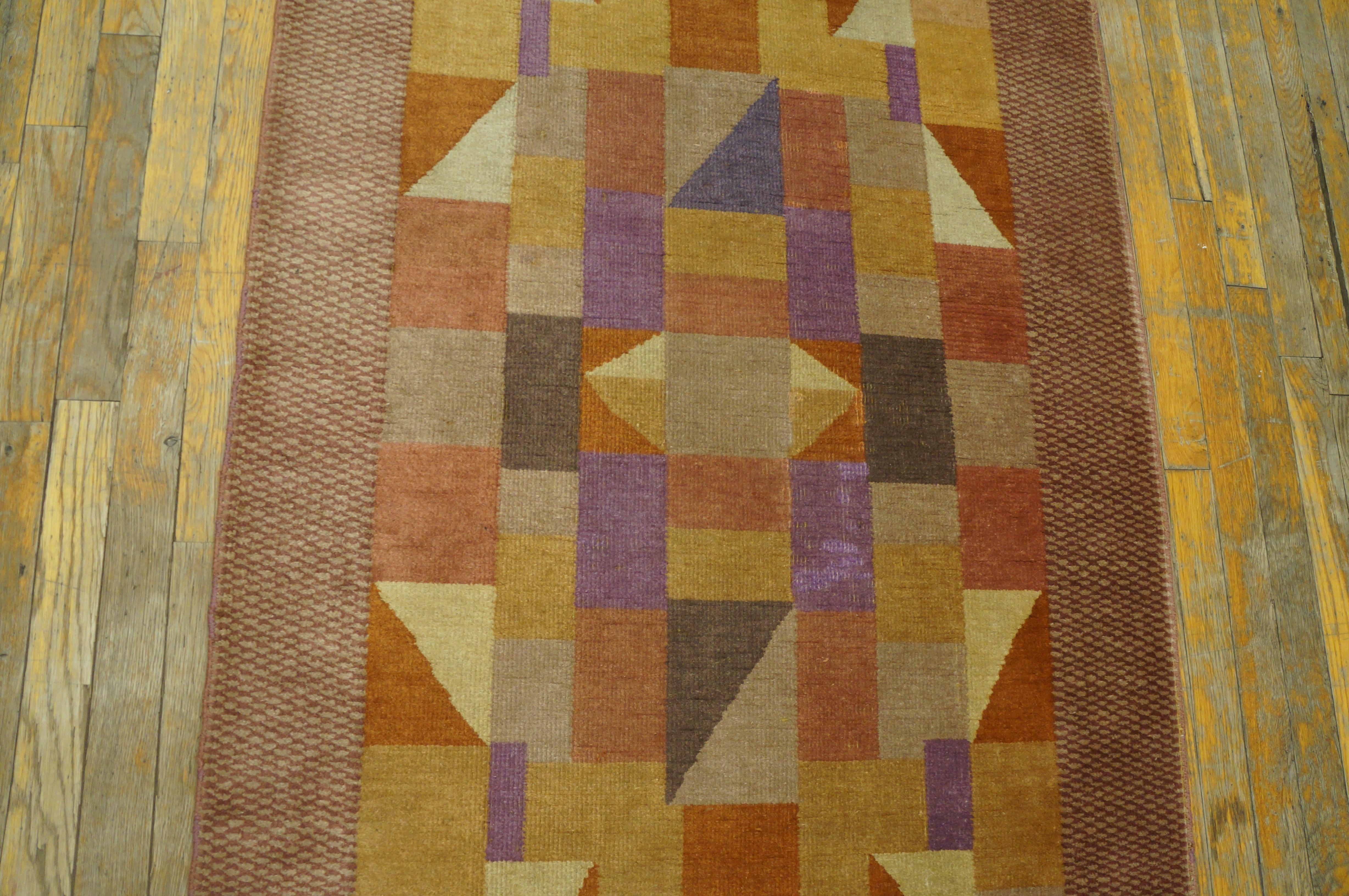 1920s Chinese Art Deco Carpet ( 3' x 4' 8