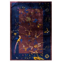 Tappeto Art Deco cinese degli anni '20 ( 3' x 4'9" - 92 x 145 cm )