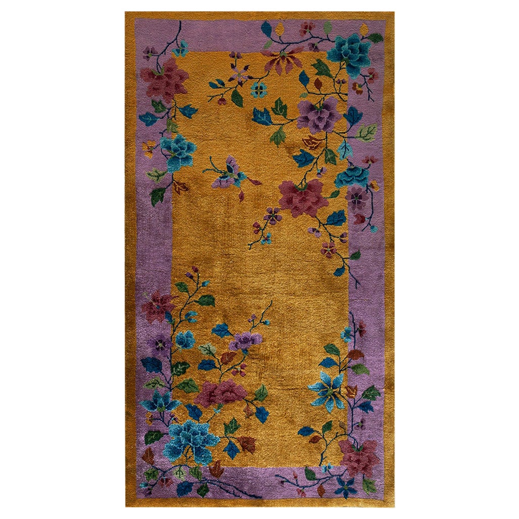 Tapis Art déco chinois des années 1920 ( 3''1 x 5''10 - 94 x 178 )